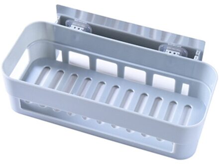 Badkamer Plank Badkamer Lijm Opbergrek Keuken Home Decoratie Hoek Douche Plank Rek Opbergrek Accessoires 3 Kleuren plein blauw