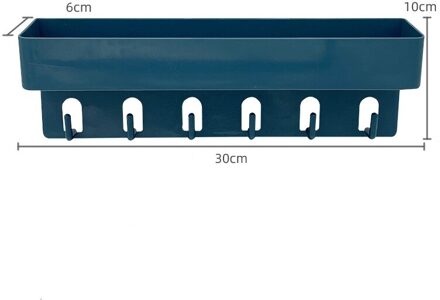 Badkamer Plank Houder Organizer Douche Planken Muurbevestiging Riem Haak Keuken Opslag Mand Cosmetische Rack Thuis Bad Accessoires kleur 3