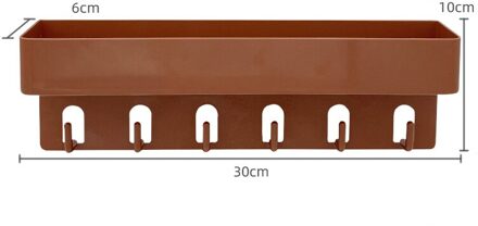 Badkamer Plank Houder Organizer Douche Planken Muurbevestiging Riem Haak Keuken Opslag Mand Cosmetische Rack Thuis Bad Accessoires kleur 4