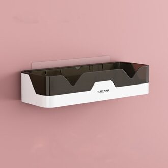 Badkamer Plank Wc Shampoo Houder Douche Planken Wall Mount Keuken Storage Mand Cosmetische Rack Thuis Organisator Bad Accessoires bruin