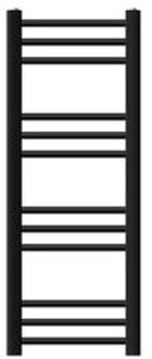 badkamer radiator Sahara 300x800 mm zwart mat recht met zij-aansluiting, design radiator