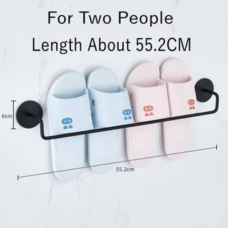 Badkamer Slippers Rack Aluminium Geperforeerde Gratis Rekken Muur Gemonteerde Magazijnstelling Wc Deur Achter Plank Opslag Afvoer Rack 2