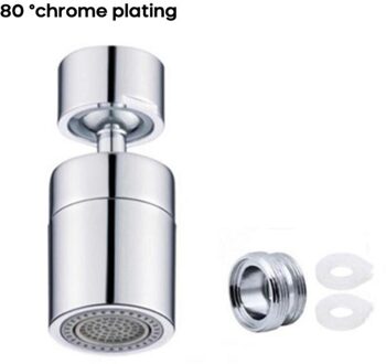 Badkamer Splash-Proof Kraan Draait 720 ° Keuken Universele Wastafel Extension Extender Beluchter Vier-Layer Mesh Filter 01