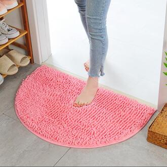 Badkamer Tapijt Anti-Slip Bad Rug Outdoor Douche Tapijten En Matten Chenille Badkamer Vloermat Wc Deur Zacht mat Roze