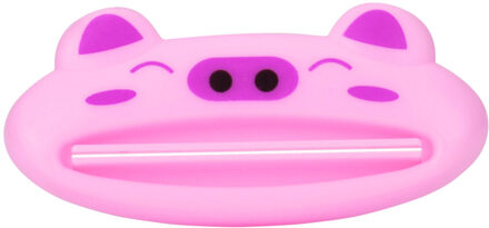 Badkamer Thuis Tube Rolling Holder Squeezer Cartoon Tandpasta Dispenser Nuttig Tandpasta Thuis Accessorie Decoratie Roze