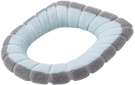 Badkamer Toilet Seat Closestool Wasbare Soft Warmer Mat Cover Pad Kussenhoes wit