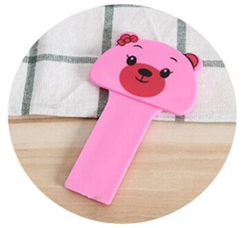 Badkamer Toilet Seat Cover Lifter Toiletbril Sanitair Handvat Toiletpot Seat Lift Handvat Voor Reizen Thuis Badkamer Accessoires roze beer