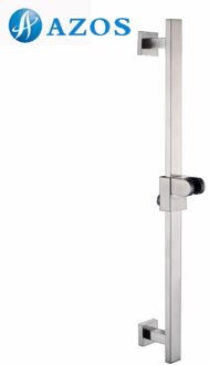 Badkamer Toilet Verstelbare Slide Bar VIERKANTE Muurbevestiging, geborsteld SUS304 Rvs Kleur HG007