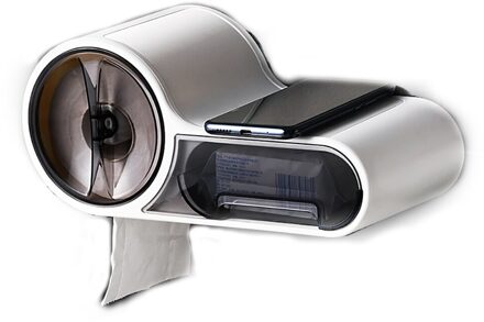 Badkamer Toiletrolhouder Tissue Doos Plastic Wc Dispenser Wall Mounted Roll Papier Opbergdoos Gratis Ponsen