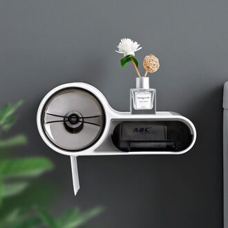 Badkamer Toiletrolhouder Tissue Plastic Doos Toiletpapier Opslag Gratis Punch Roll Mobiele Telefoon Planken Badkamer Accessoires