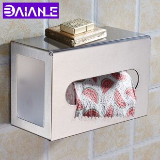 Badkamer Toiletrolhouder Waterdicht Papieren Handdoek Houder Muur Gemonteerde Plank Wc Papierrolhouder Cover Opslag Tissue Doos
