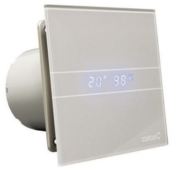 Badkamer Ventilator Cata E-100 GBTH Timer En Vochtsensor 100 mm 4W/8W Zilver Cata