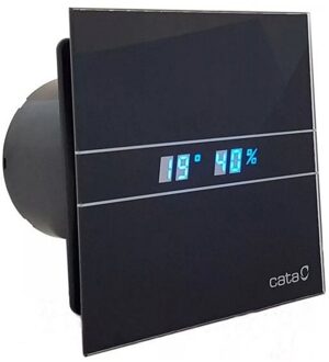 Badkamer Ventilator Cata E-100 GBTH Timer En Vochtsensor 100 mm 4W/8W Zwart Cata