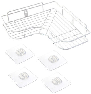 Badkamer Vervoer Boren Opslag Hoek Badkamer Wassen Plank Wc Rek Muur Zuig Statief Keuken Muur Opknoping Opslag