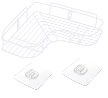 Badkamer Vervoer Boren Opslag Hoek Badkamer Wassen Plank Wc Rek Muur Zuig Statief Keuken Muur Opknoping Opslag