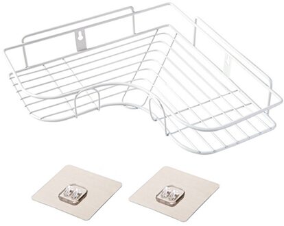 Badkamer Vervoer Boren Opslag Hoek Badkamer Wassen Plank Wc Rek Muur Zuig Statief Keuken Muur Opknoping Opslag