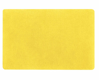 badkamer vloer kleedje/badmat tapijt - hoogpolig en luxe uitvoering - geel - 50 x 80 cm - Microfiber