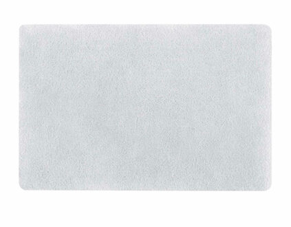 badkamer vloer kleedje/badmat tapijt - hoogpolig en luxe uitvoering - wit - 60 x 90 cm - Microfiber
