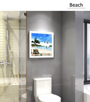 Badkamer Vouwen Opbergkast Badkamer Douche Kleding Opslag Plank Waterdicht Muurschildering Punch-Gratis Organizer Box Beach