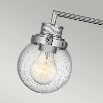 Badkamer wandlamp Poppy, 3-lamps, chroom chroom, helder