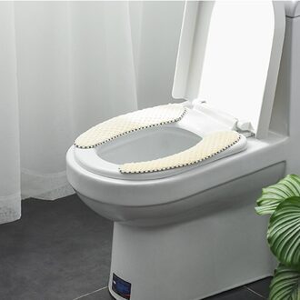 Badkamer Warm Solid Zachte Closestool Wasbare Toilet Seat Deksel Top Pad Mat Badkamer Accessoires Set Seat Bedekt Mat 2