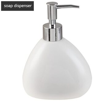 Badkamer Wassen Accessoire Nordic Witte Keramische Zeepdispenser Fles Mondwater Cup Zeepbakje Tandenborstel Cup Thuis Wassen Deel soap dispenser 300ml