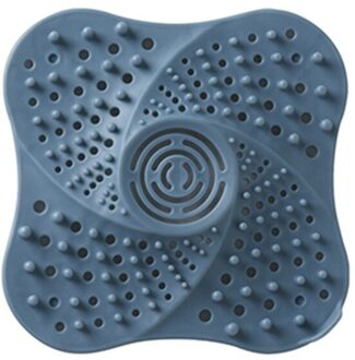 Badkamer Wastafel Filter Haar Catcher Stopper Anti-blocking Aanrecht Zeef Drain Cover Bad Douche Afvoer Gat Filter blauw