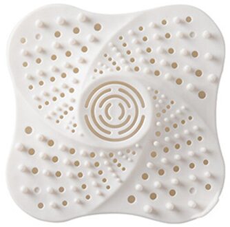 Badkamer Wastafel Filter Haar Catcher Stopper Anti-blocking Aanrecht Zeef Drain Cover Bad Douche Afvoer Gat Filter wit