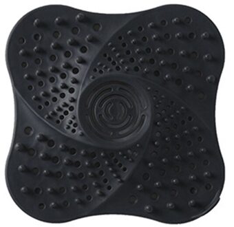Badkamer Wastafel Filter Haar Catcher Stopper Anti-blocking Aanrecht Zeef Drain Cover Bad Douche Afvoer Gat Filter zwart