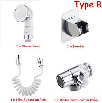 Badkamer Water Kraan Externe Douchekop Wc Wastafel Verlengen Wassen Haar Artefact Houden Wassen Haar Douchekop Sets 4PCShower Faucet reeks