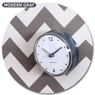 Badkamer Waterdichte Keuken Klok Zuignap Wandklok Decor Douche Timer Decor Tiny Wc 40FP20 Donkergrijs