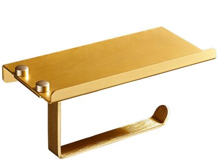 Badkamer Wc Papier) houder Roll Tissue Doos Gratis Punch Muur Houder Douche Plank Opslag Plank Nail-Gratis Douche Organisator Goud
