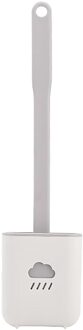 Badkamer Wc Schoonmaken Gereedschap Silicone Wc Borstel Met Toiletborstelhouder Creatieve Reinigingsborstel Set Cleaning Tools #10