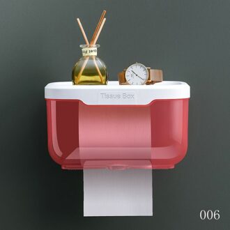 Badkamer Wc Waterdichte Wandmontage Tissue Doos Rek Toiletrolhouder Keuken Papierrol Buis Opslag Kartonnen Doos Tissue 006
