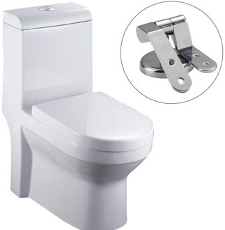 Badkamer Zinklegering Wc-deksel Scharnier Home Hotel Verhoogd Toilet Seat Cover Scharnier Fittingen Met Schroeven Wc Accessoires