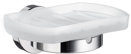Badkameraccessoire Smedbo Home HK342 zeepschaalhouder met mat glas