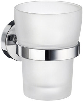 Badkameraccessoire Smedbo Home HK343 bekerhouder met mat glas