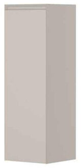Badkamerkast - 35x35x106cm - 1 deur - links en rechtsdraaiend - greeploos - MDF lak Mat kasjmier grijs 1240568