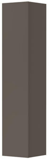 Badkamerkast - 36x37x169cm - 1 deur - greeploos - MDF lak taupe mat 1259519 Taupe Mat (Wit)