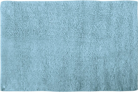 Badkamerkleedje/badmat tapijt voor de vloer - lichtblauw - 40 x 60 cm - Badmatjes