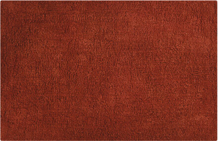 Badkamerkleedje/badmat tapijt voor de vloer - terracotta - 40 x 60 cm - Badmatjes Bruin