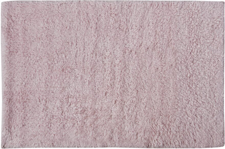 Badkamerkleedje/badmat voor op de vloer - lichtroze - 45 x 70 cm - Badmatjes