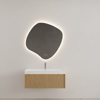 Badkamermeubel Gliss Design Timotheus 100 cm Castle Brown (Keuze Wastafel) Eiken