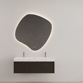 Badkamermeubel Gliss Design Timotheus 120 cm Charcoal (Keuze Wastafel) Zwart