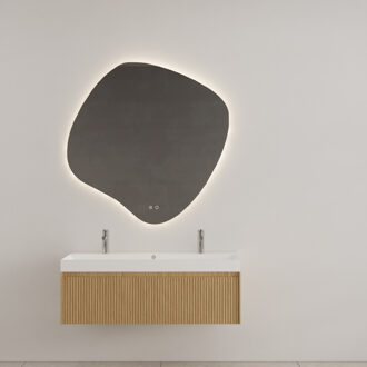 Badkamermeubel Gliss Design Timotheus 140 cm Pure (Keuze Wastafel) Bruin