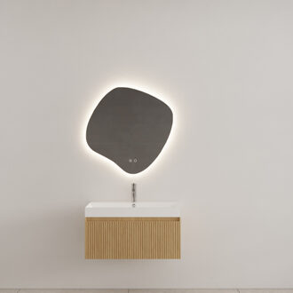 Badkamermeubel Gliss Design Timotheus 80 cm Pure (Keuze Wastafel) Bruin