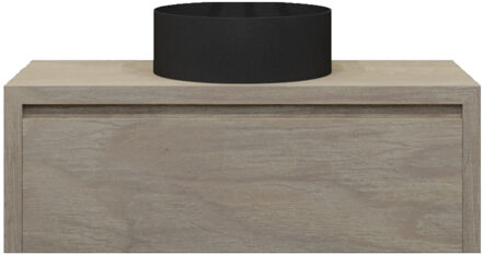 Badkamermeubelset Gliss Ares 100 cm Met Waskom Corn Silk Beige