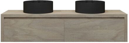 Badkamermeubelset Gliss Ares 180 cm Met Waskom Corn Silk Beige