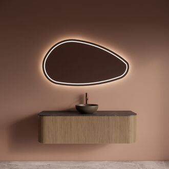 Badkamermeubelset Gliss Design Alluro 140 cm Mist Eiken