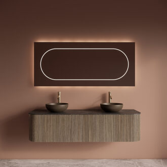 Badkamermeubelset Gliss Design Alluro 160 cm Corn Silk Eiken